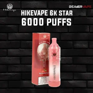 hikevape 6k star 6000 puffs strawberry