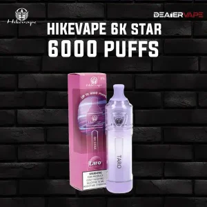hikevape 6k star 6000 puffs taro