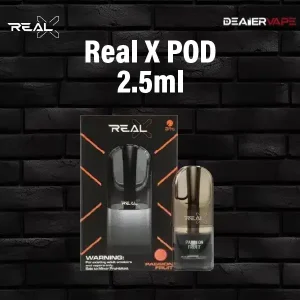 real x pod 2.5ml กลิ่นเสาวรส สูบได้กี่คำ