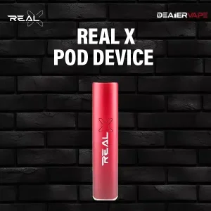 real x pod device champagne red