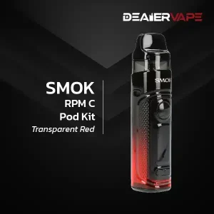 smok rpm c pod kit trasparent red