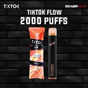 tiktok flow 2000 puffs peach