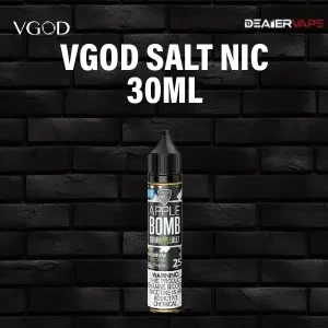vgod salt nic 30ml apple bomb iced 25mg