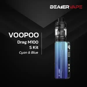 voopoo drag m100 s kit cystal blue