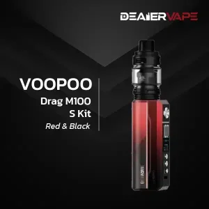 voopoo drag m100 s kit red black