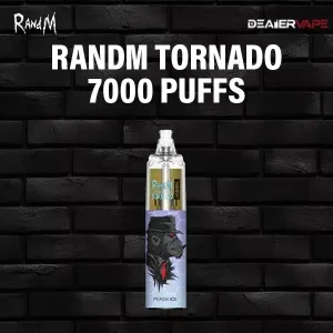 randm tornado 7000 puffs-peach ice