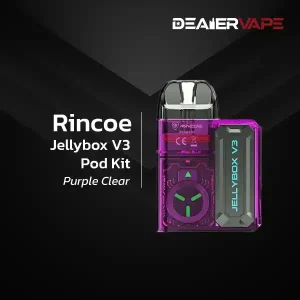 rincoe jellybox v3 pod kit purple clear