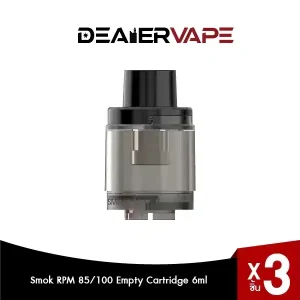 smok rpm 85-100 empty cartridge 6ml 3pcs packk