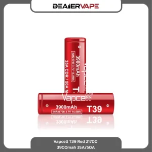 vapcell t39 red 21700