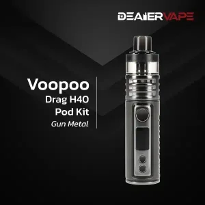 voopoo drag h40 pod kit gun metal