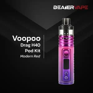 voopoo drag h40 pod kit modern red