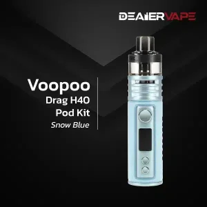 voopoo drag h40 pod kit snow blue