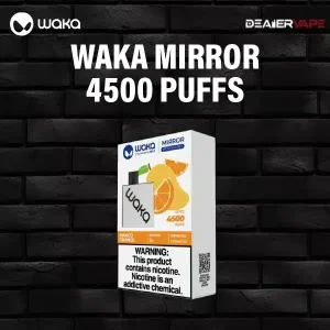 waka mirror 4500 puffs by relx-mango orange
