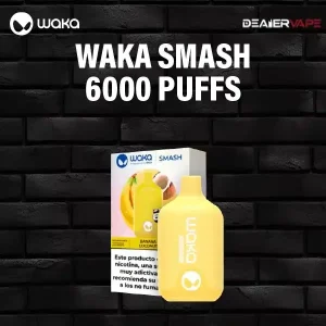 waka smash 6000 puffs-banana coconut