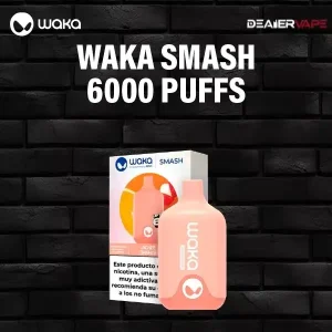 waka smash 6000 puffs-lychee orange