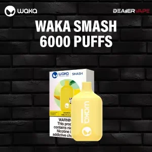 waka smash 6000 puffs- mango melon