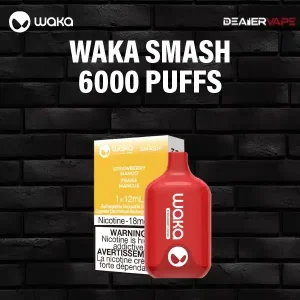 waka smash 6000 puffs-strawberry mango