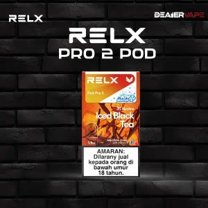 หัวพอต relx pro 2 กลิ่นชาดำเย็น สุดสดชื่น