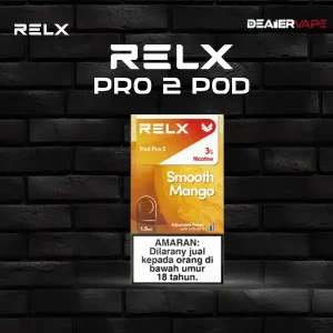 หัวพอต relx pro 2 pod กลิ่นมะม่วงสมูทตี้ หวานชื่นใจ