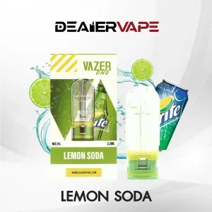 หัวvazer one pod กลิ่นเลม่อนโซดา เพรี้ยวอมหวาน ลงตัวไม่เหมือนใคร
