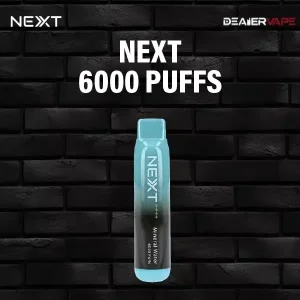 next disposable 6000 puffs pod -mineral water