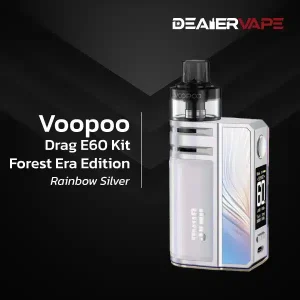 voopoo drag e60 kit forest era edition rainbow silver