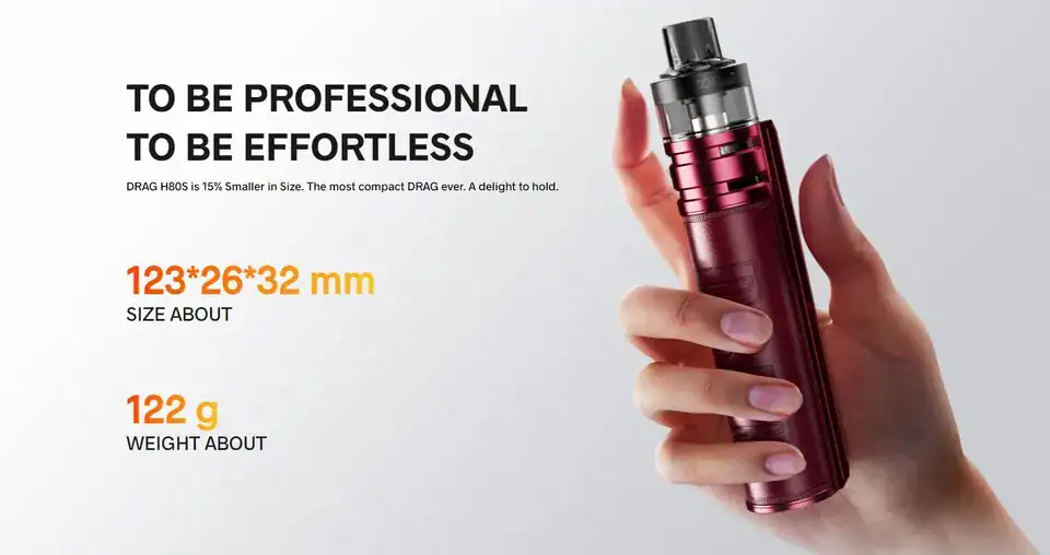 การออกแบบของ drag h80s สวยงาม เน้นการใช้งานจริง