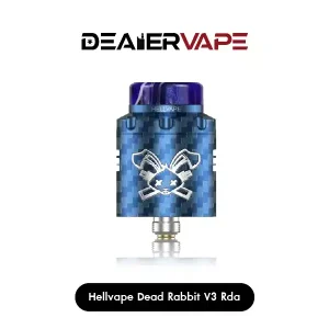 hellvape dead rabbit v3 rda blue carbon fiber