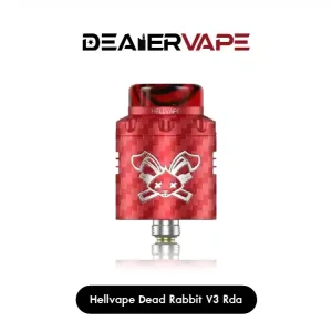 hellvape dead rabbit v3 rda red carbon fiber