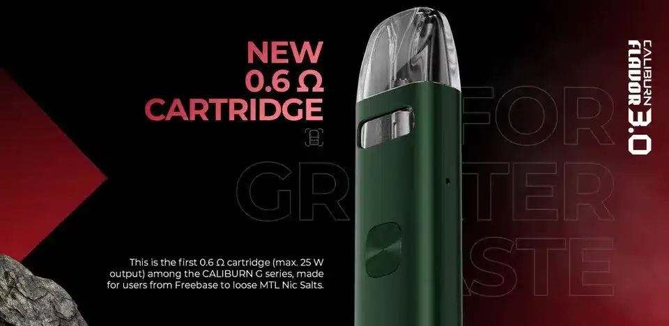 หัวพอต uwell caliburn g3 พร้อมติตั้งคอยล์ในตัว ฟิลสูบดีขั้นสุด