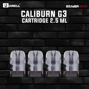 uwell caliburn g3 cartridge 2.5 ml 0.9ohm 4pcs