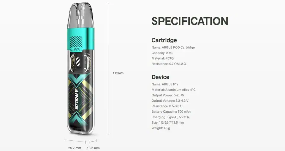 voopoo argus p1s รีวิวสเปกตัวเครื่อง และหัวพอตอย่างละเอียด