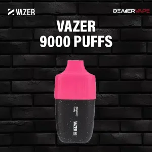 vazer 9000 puffs กลิ่นสตอเบอรี่แคนดี้ สูบได้กี่คำ