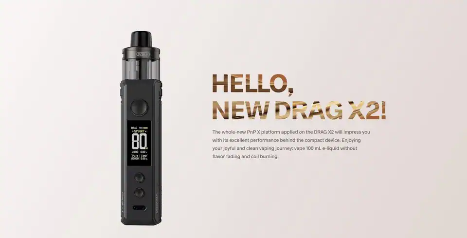 บุหรี่ไฟฟ้า voopoo drag x2 คุณภาพที่เกินความคาดหมาย