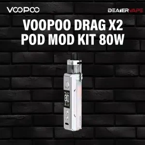 voopoo drag x2 pod mod kit 80w-colorful silver