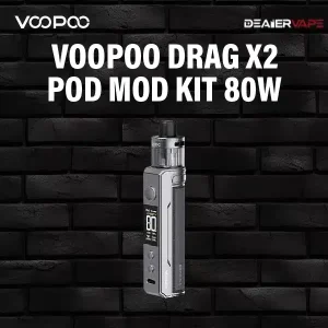 voopoo drag x2 pod mod kit 80w-grey metal
