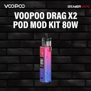 voopoo drag x2 pod mod kit 80w-modern red