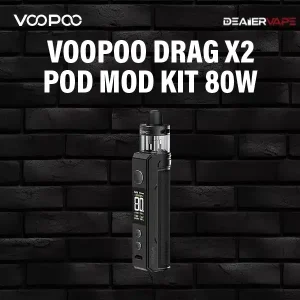 voopoo drag x2 pod mod kit 80w-spray black
