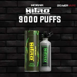hcigar nitro 9000 puffs กลิ่นยาศูบรสแอเปิ้ล ราคาถูก