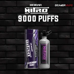 hcigar nitro 9000 puffs กลิ่นย่าคูลท์แบลคคอเร้น เปรี้ยวนิดสะกิดใจ