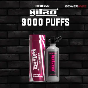hcigar nitro 9000 puffs กลิ่นน้ำกุหลาบ หอมหวานเย็นสดชื่น