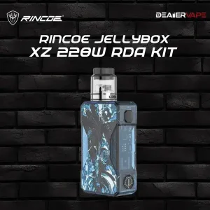 rincoe jellybox xz 228w rda kit blue clear