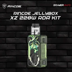 rincoe jellybox xz 228w rda kit matcha clear