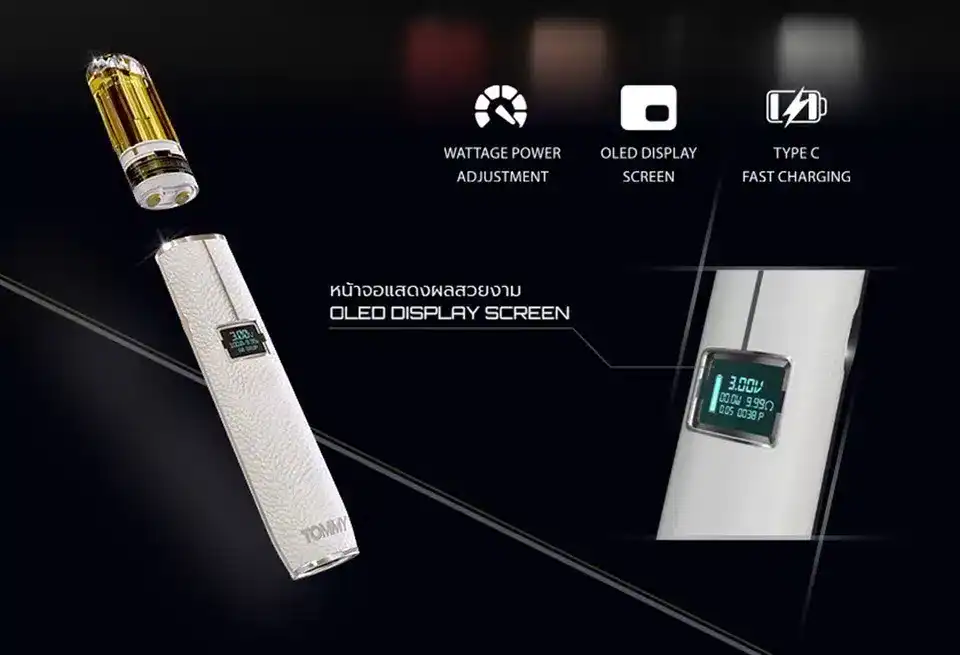 พอตเปลี่ยนหัว tommy r1 pod device ใช้งานง่าย ฟังก์ชั่นครบครัน