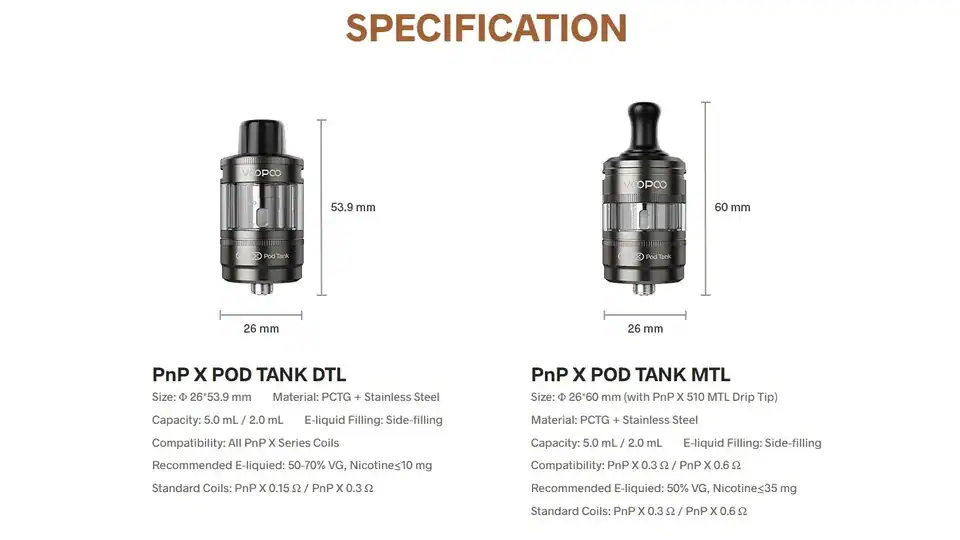 อะตอมแท๊งค์ voopoo ราคาสบายกระเป๋า พร้อมสเปกจัดหนัก