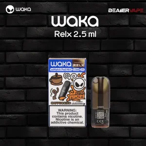 waka relx 2.5 ml กลิ่นคิดซิๆคาปูชิโน่