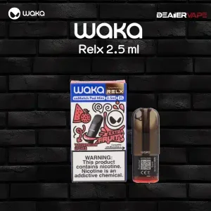 waka relx 2.5 ml กลิ่นแตงโมลิ้นจี่ หวานอมเปรี้ยวกำลังดี