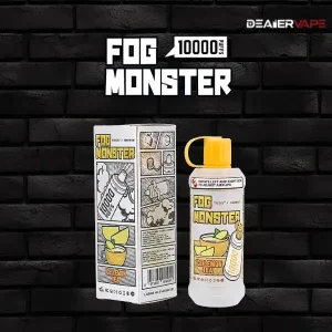 ช้แล้วทิ้ง fog monster 10k puffs กลิ่นชามะนาว รสชาติเข้มข้น สูบง่ายหวานเปรี้ยว