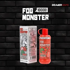 ช้แล้วทิ้ง fog monster 10k puffs กลิ่นแตงโมสตอเบอรี่ หวานอร่อยรสชาติเข้มข้น