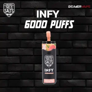 infy 6000 puffs white peach oolong tea